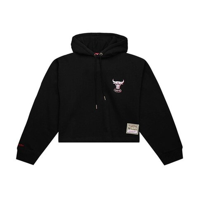 Толстовка Mitchell&Ness NBA Chicago Bulls Crop Sweatshirt Black