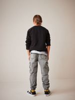 Джинсы карго для мальчика Next D60-054, Серый