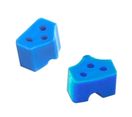 ТОР-1.866 Насадки силиконовые синие (с укороченным носиком) 40шт.