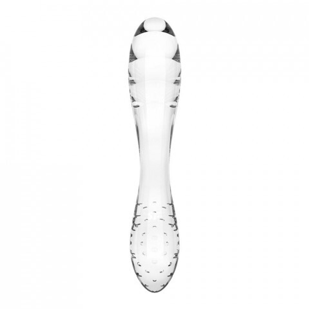 Стеклянный фаллоимитатор Satisfyer Dazzling Crystal (18,2×3,6 см) прозрачный