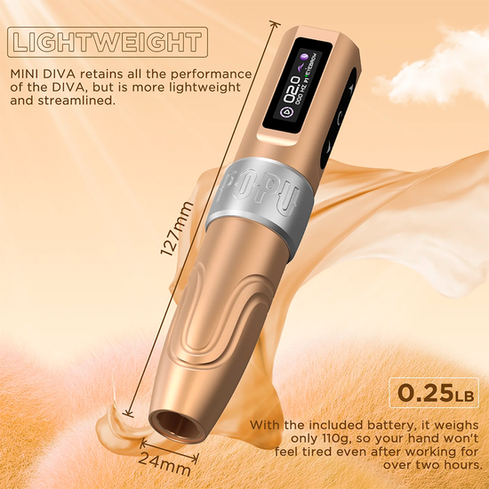 EZ POPU "Mini Diva". Машинка для перманентного макияжа "Мини Дива" | Wireless PMU Machine