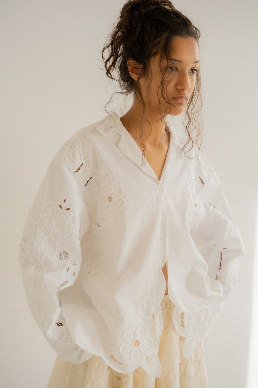 Рубашка с лацканами