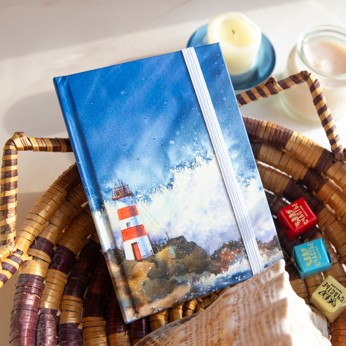 Блокнот А6 в клеточку Бушующее море