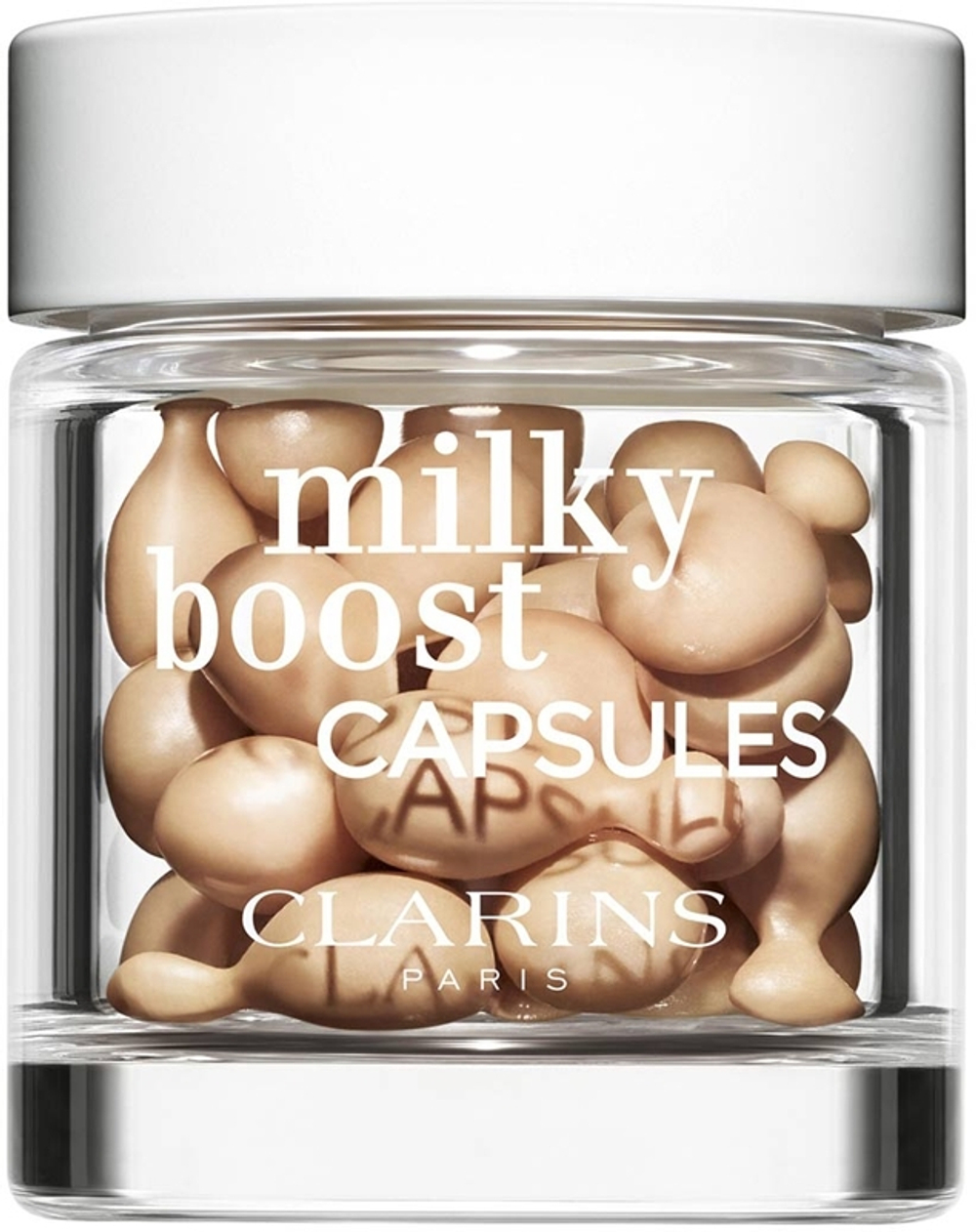 Clarins Milky Boost Capsules - осветляющая тональная капсула, 30× 0,2 ml