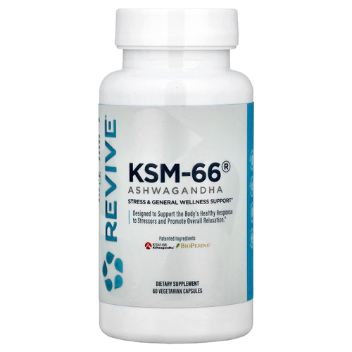 Revive, KSM-66® ашваганда, 60 вегетарианских капсул