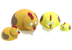 Резиновая фигура 3D Курочка для детских площадок