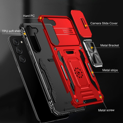 Чехол Safe Case с кольцом и защитой камеры для Samsung Galaxy S25+