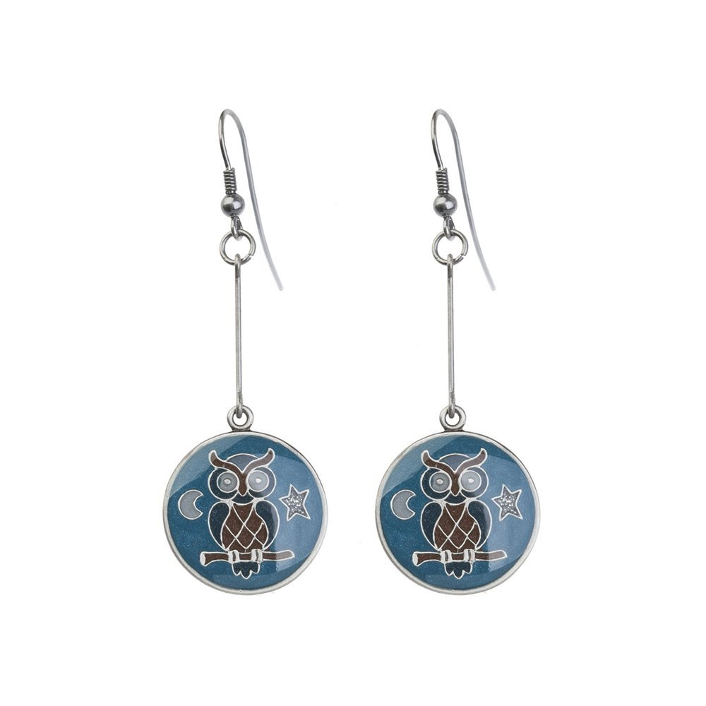 Серьги Clara Bijoux сова A35535.5.HC BL