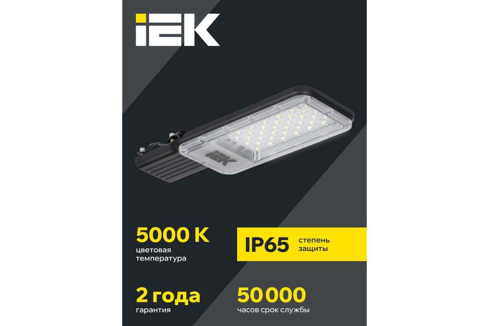 Светильник LED консольный ДКУ 1011-50Ш 5000К IP65 IEK