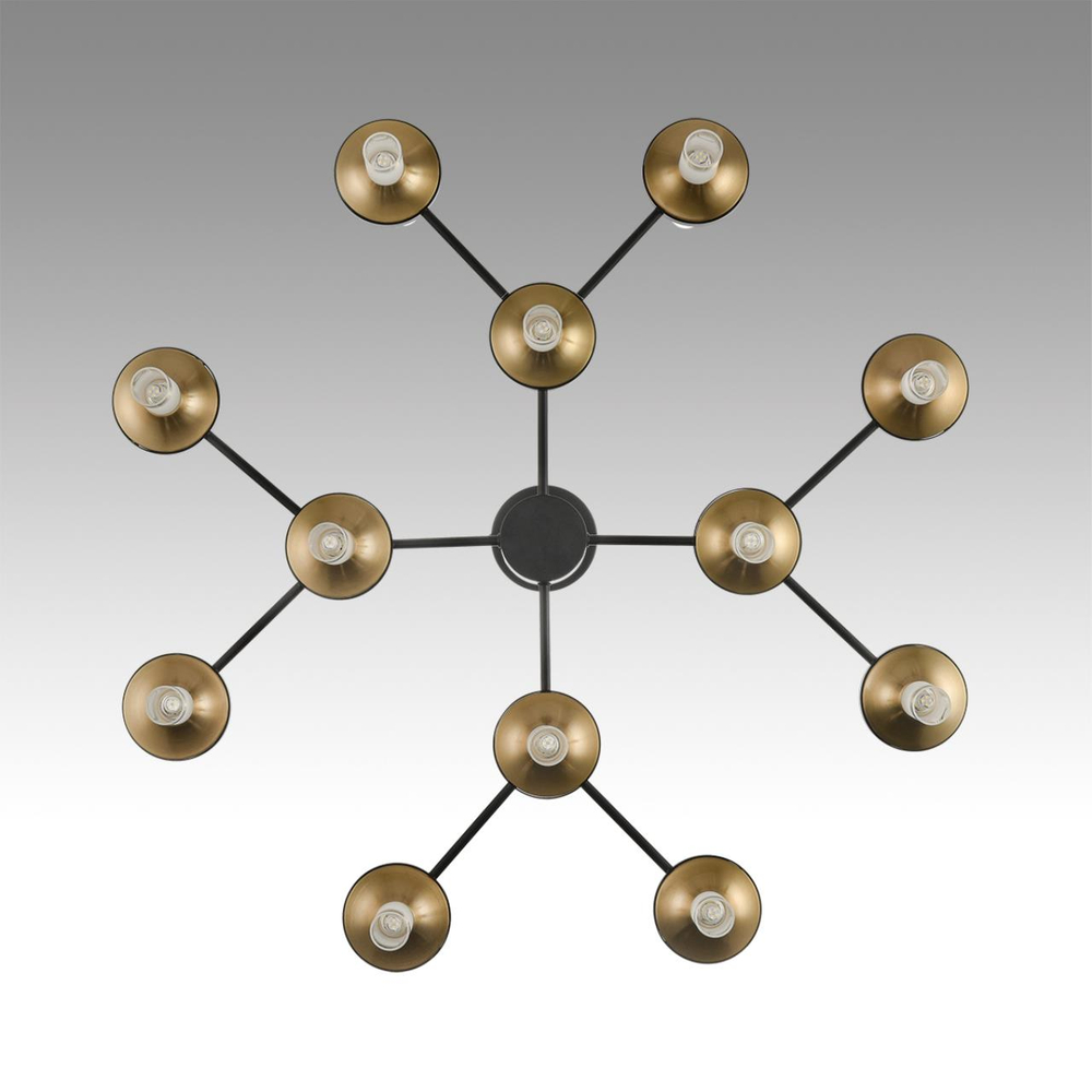 8112/24 NEOCLASSI LN26 096 черный/бронза/прозрачный, металл/стекло Люстра потолочная G9 24*30W 220V TAMARESA