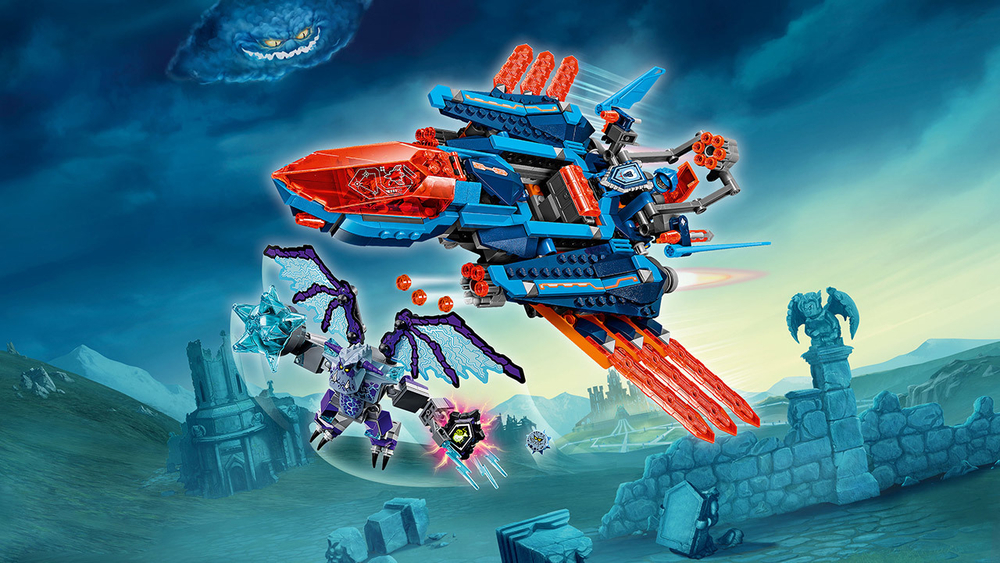 LEGO Nexo Knights: Самолёт-истребитель Сокол Клэя 70351 — Clay's Falcon Fighter Blaster — Лего Нексо найтс Рыцари