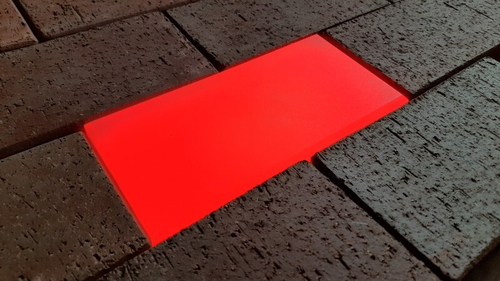 Светодиодная брусчатка 100х200х40 красная