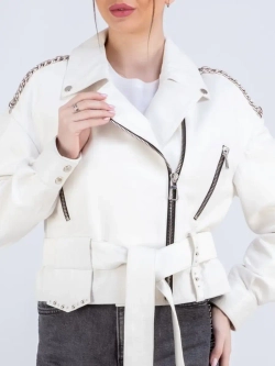 Косуха кожаная куртка женская Турция