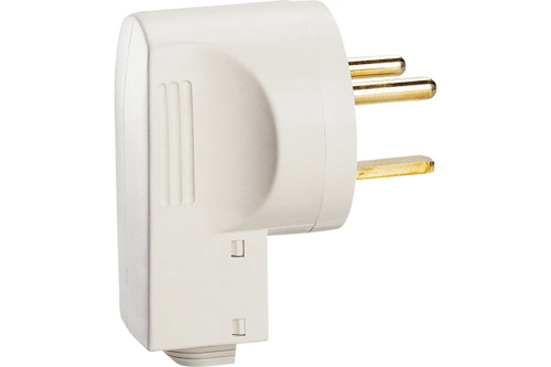 Силовая вилка Legrand 2К+З 32А выход кабеля сбоку 55802 055802