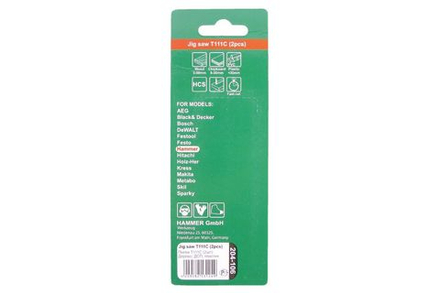 Пилки для лобзика HAMMER JG WD-PL T111C (2шт.)