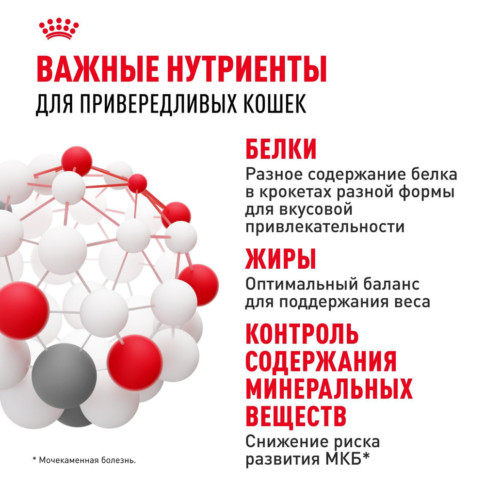 Royal Canin Savour Exigent Корм сухой сбалансированный для привередливых взрослых кошек 2 кг