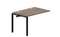 стол Strike 1180х780х750мм (2 громмета) - приставной элемент