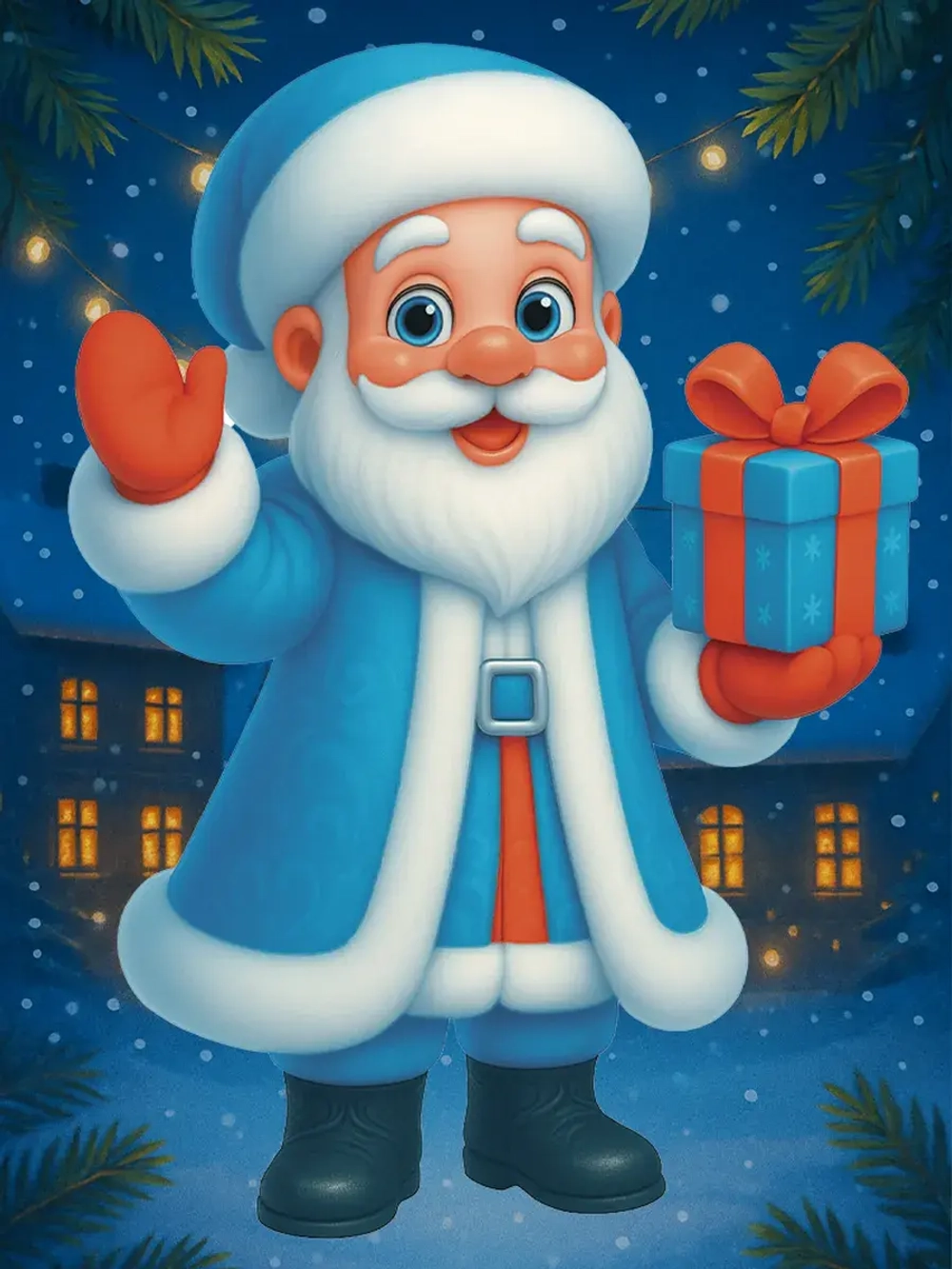 Наклейки новогодние