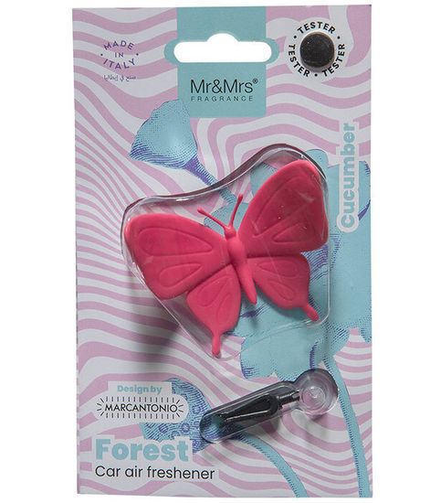 Аромадекор для автомобиля и дома FOREST БАБОЧКА (экзотический огурец) в блистере, Mr&Mrs Fragrance