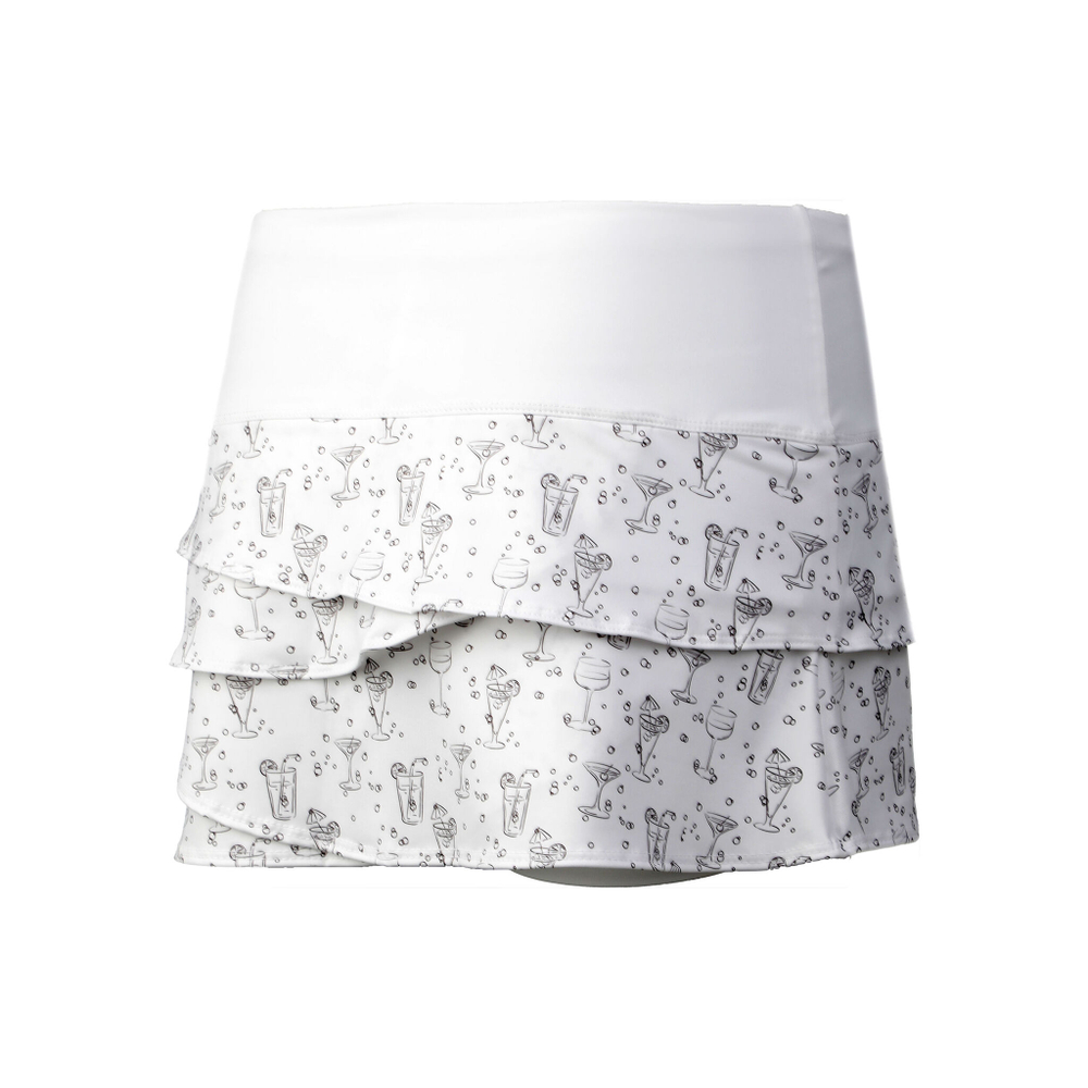 Женская теннисная юбка Lucky in Love Fiesta Scallop Skirt Women - White