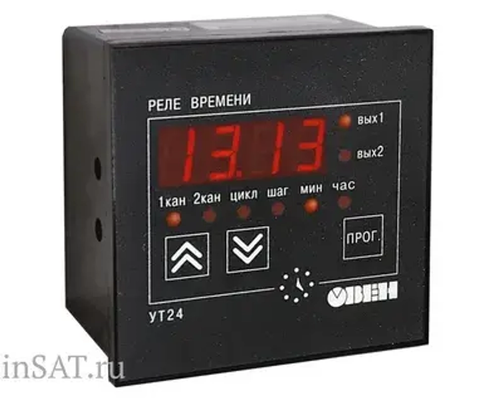 Микропроцессорное реле времени двухканальное УТ24-Н.Р 8 А 220 В130×105×65, IP44 арт:05746