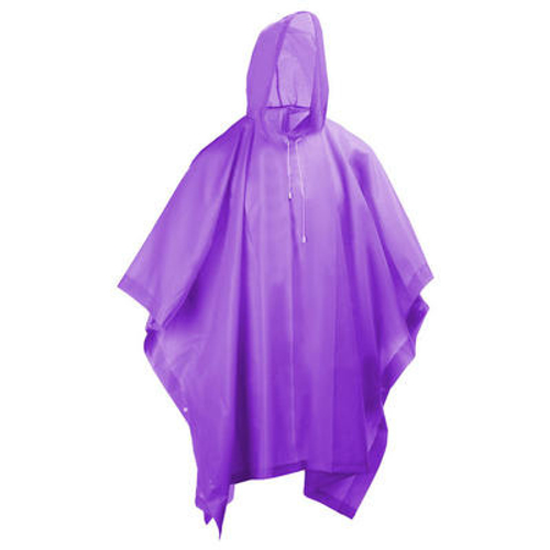 Дождевик -пончо с рукавами, фиолетовый
