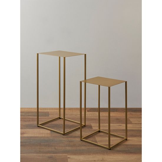 Набор из 2-х столиков mayen gold, золотистые