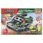 Конструктор бтр 2в1, 61 дет. (Город мастеров)