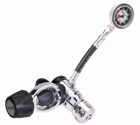 Манометр Aquatec 400 бар с шлангом 15 см