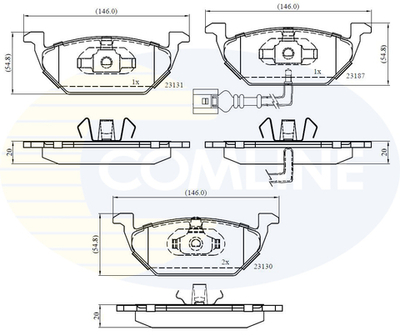 COMLINE - CBP1851-CML - Brake Pad Set, disc brake