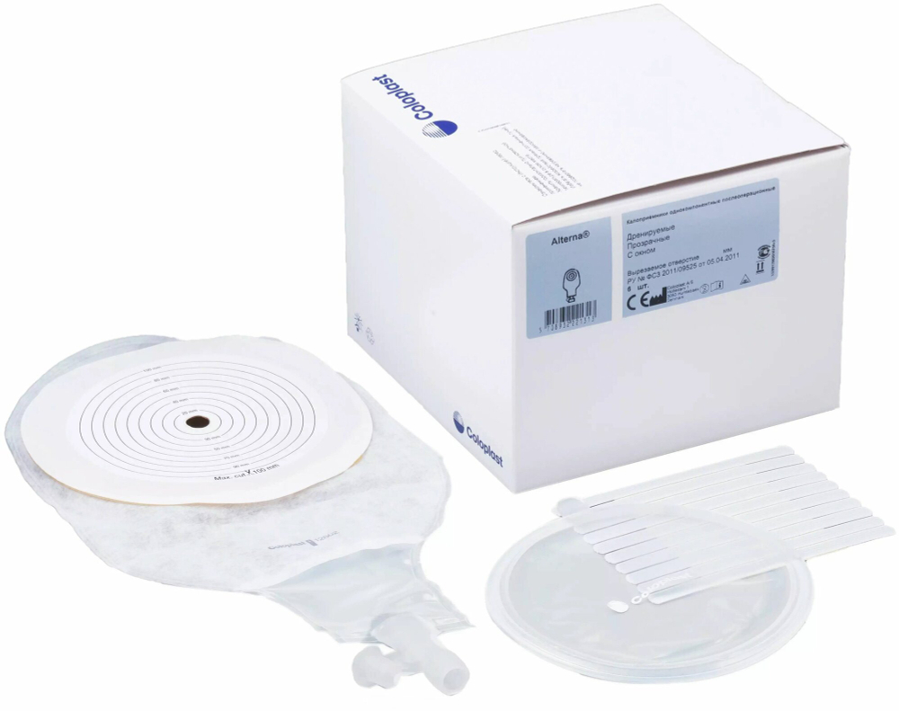 Послеоперационный калоприемник 12802, Coloplast с окном, в/отв. 10-100 мм, 1 шт.