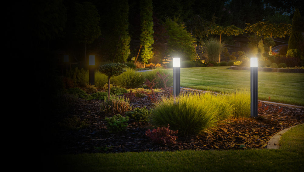 Ландшафтный светильник IP54,  D110xH900 мм,  18Вт,  темно-серый,  плафон белый