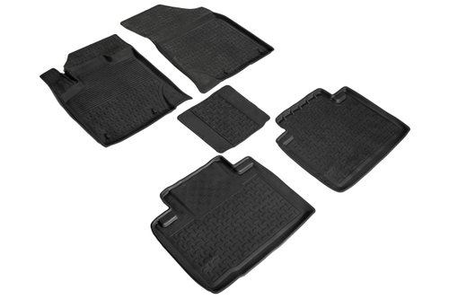 Резиновые коврики с высоким бортом для Geely Atlas PRO 2021-н.в. Seintex.98123