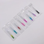 Пилка для ногтей стеклянная в чехле «Эстетика», ручка цветная в ассортименте со стразами,9см