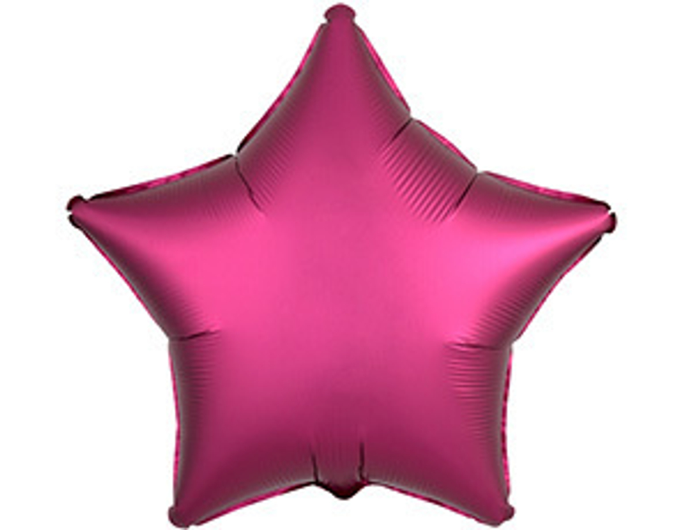 А Б/РИС ЗВЕЗДА 19" Сатин Гранатовый