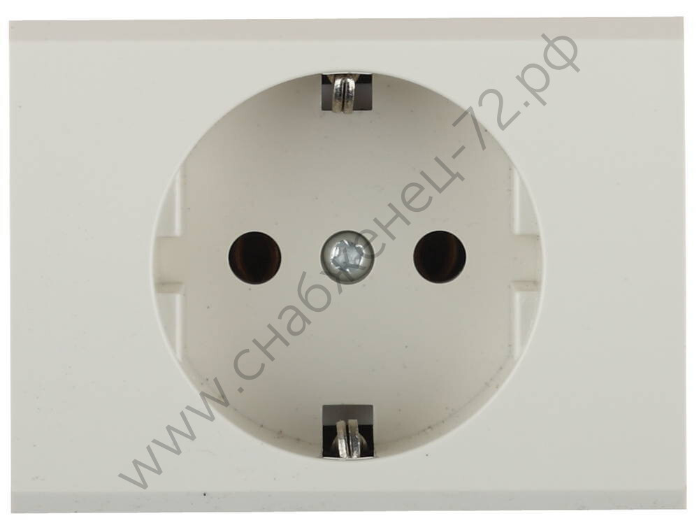 СВЕТОЗАР Эффект, с заземлением без вставки и рамки 16А/~250В, Одинарная розетка (SV-54400-B)