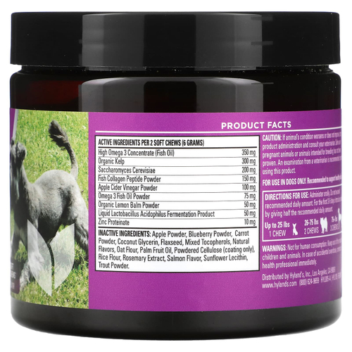 Hyland's Naturals, Pro Skin Health, для собак, форель, 90 жевательных таблеток, 270 г (9,5 унции)
