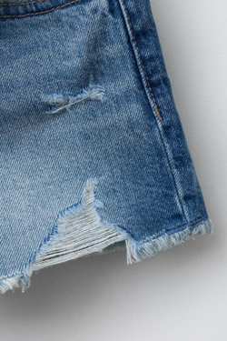 ZARA ДЖИНСОВЫЕ ШОРТЫ, СИНИЙ