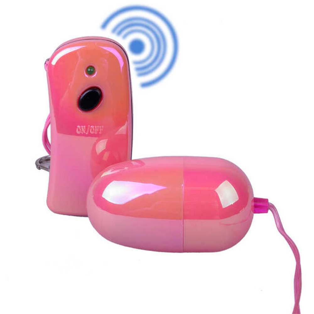 Виброяйцо на дистанционным управлении Wireless ( 6 см , розовый ) (Цвет: розовый перламутровый)
