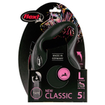 flexi рулетка New Classic L (до 50 кг) лента 5 м черная