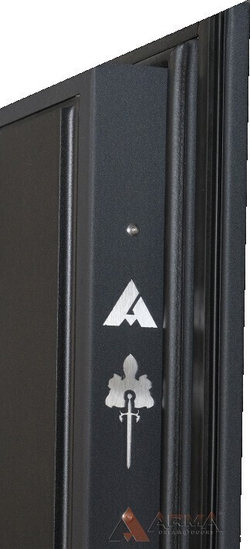 Входная металлическая дверь с зеркалом Нео Ясень 11 Бетон светлый (фурнитура ХРОМ блестящий)