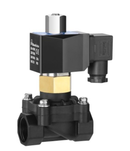 Соленоидный вентиль прямого действия SANLIXIN 1  " NO (ZS2AF02N7J40, plastic, 0-5 bar, 220V)