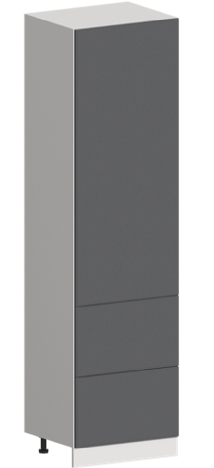 Кухня Модуль ШП2Я 600М Графит / Графит Софт