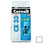 Затирка Ceresit CE33 S №01, белый, 2кг