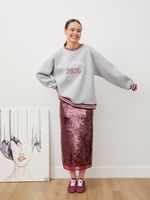 СВИТШОТ «UNSTOPPABLE GIRL» СЕРЫЙ МЕЛАНЖ