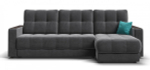 Угловой диван BOSS 2.0 Classic XL велюр Monolit серый