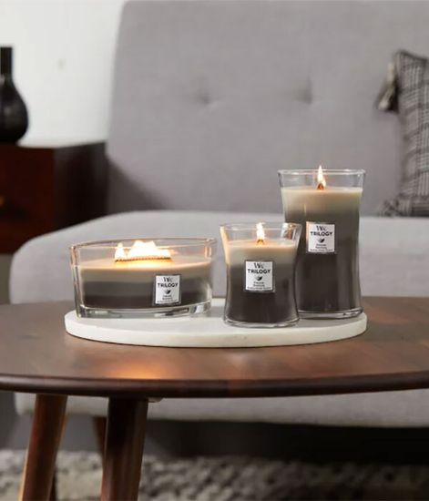 Летний лес, ароматическая свеча трилогия эллипс, WoodWick