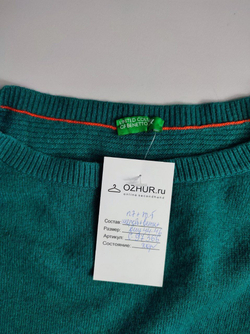 Платье Benetton изумрудного оттенка 44-46 размер