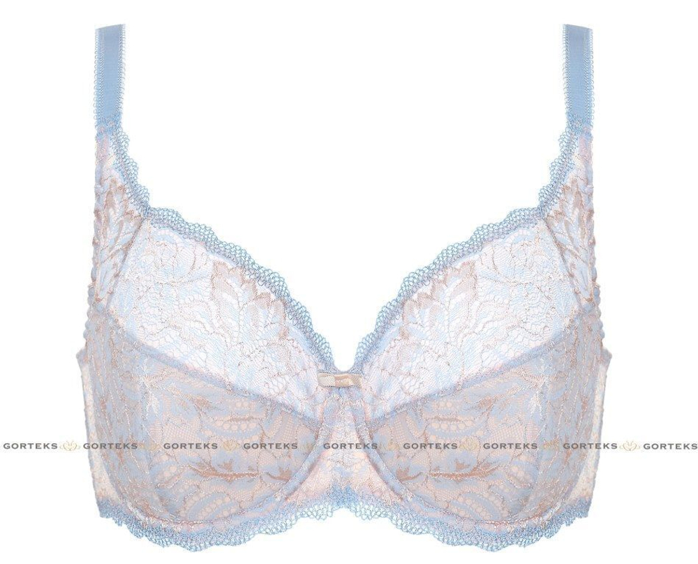 Бюстгальтер Manila на косточках (Размер: 85D) (Цвет: белый с голубым)