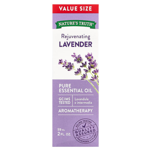 Nature's Truth, Чистое эфирное масло, омолаживающая лаванда, 59 мл (2 жидк. унц.)